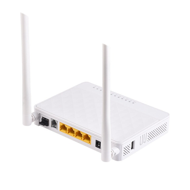 GPON ONU FTTH Modem Fiber Optic ONT Router 1GE+3FE+VOIP+2.4G WLAN+1USB Splicer Market